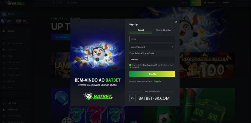 Ganhe 50 reais para apostar